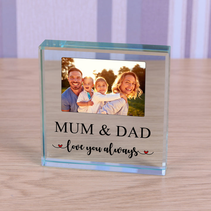 Personalised Love You Always Glass Token with Photo