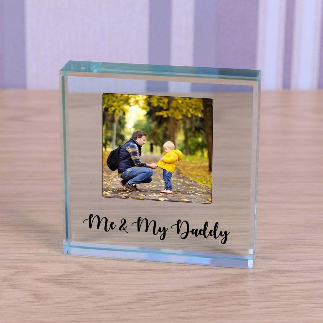 Personalised Photo Glass Token for Daddy