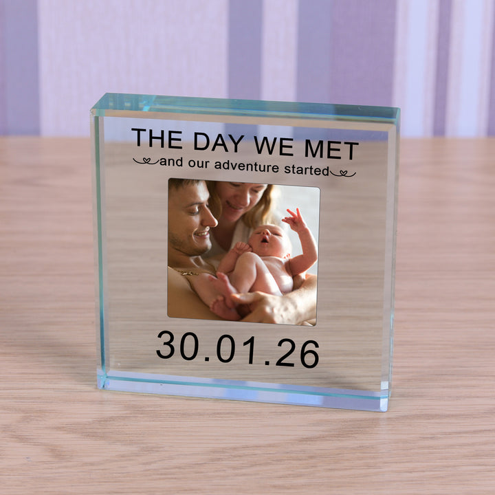 Personalised Photo Glass Token with Date