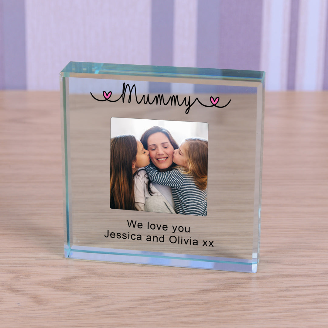 Personalised Mummy Glass Token with Photo