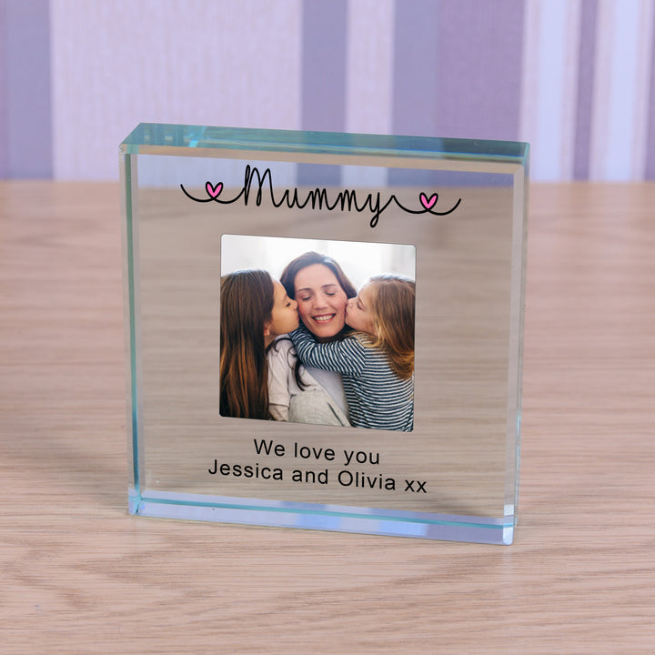 Personalised Mummy Glass Token with Photo