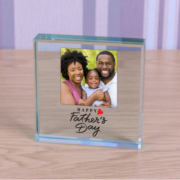 Personalised Photo Glass Token for Father&