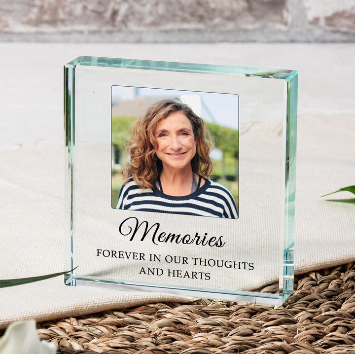 Personalised Glass Photo Token Keepsake