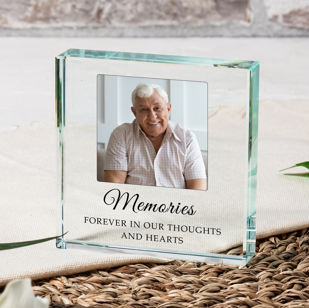 Personalised Glass Photo Token Keepsake