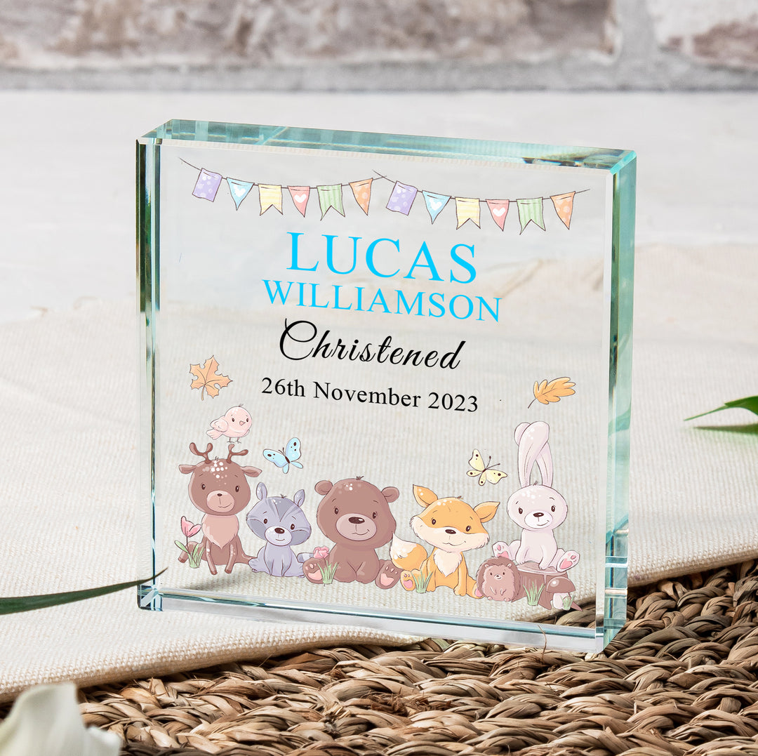 Personalised Christening Glass Token