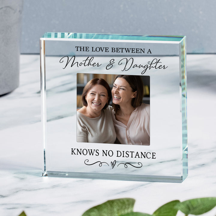 Personalised Mother &amp; Daughter Photo Glass Token