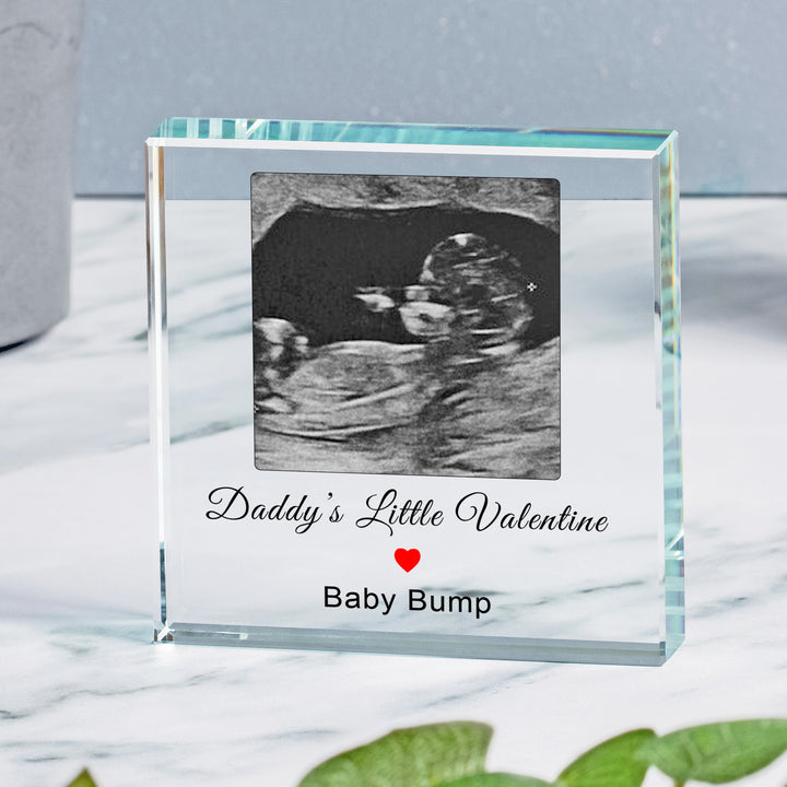 Personalised Glass Photo Token with Message