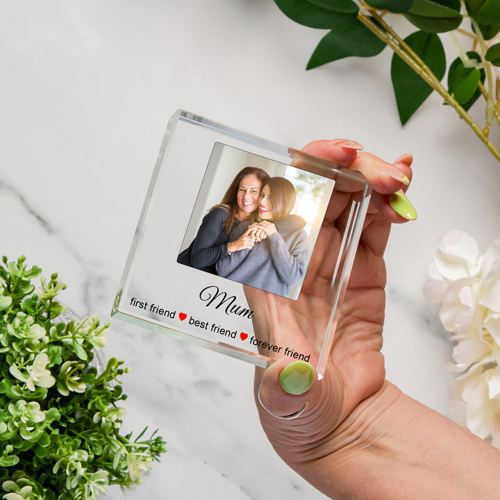 Personalised Mum Glass Token with Photo