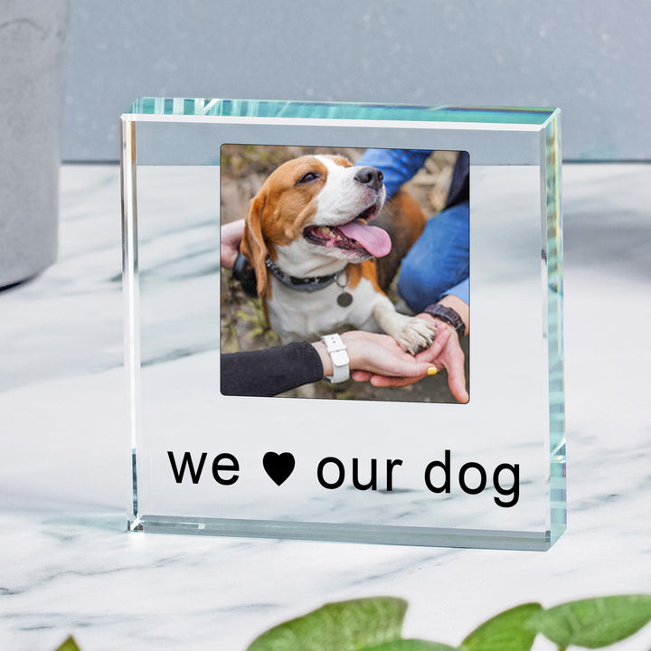 Personalised Love My Pet Glass Token with Photo