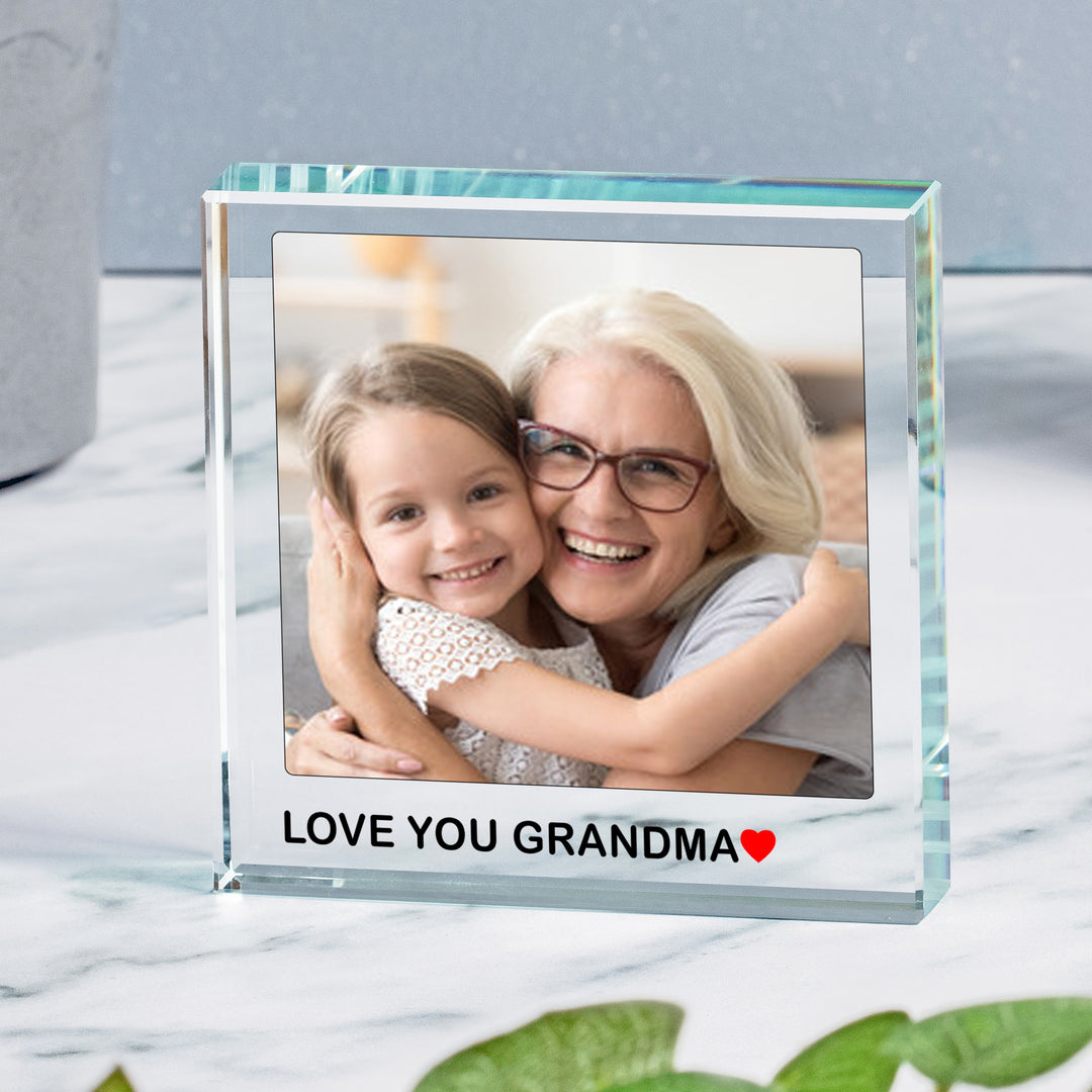 Personalised Love You Photo Glass Token