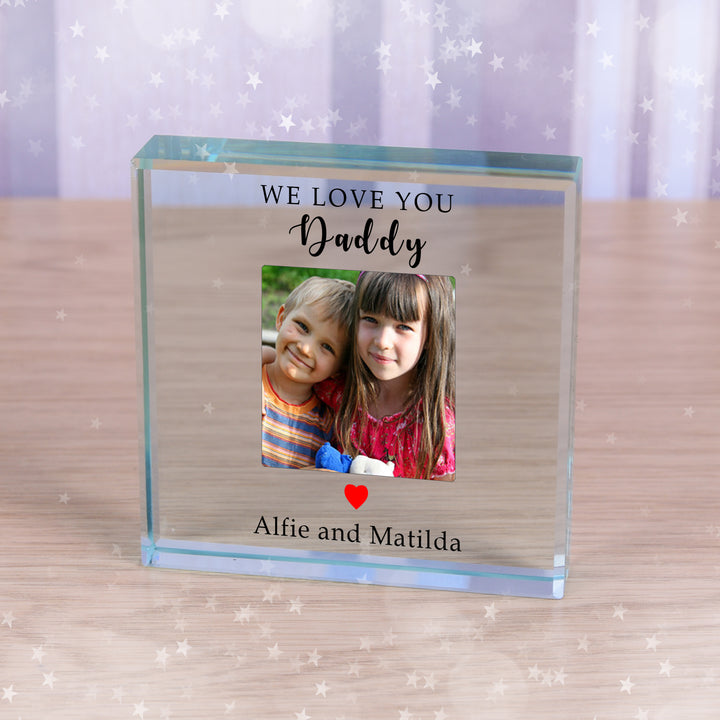 Personalised I/We Love You Photo Glass Token