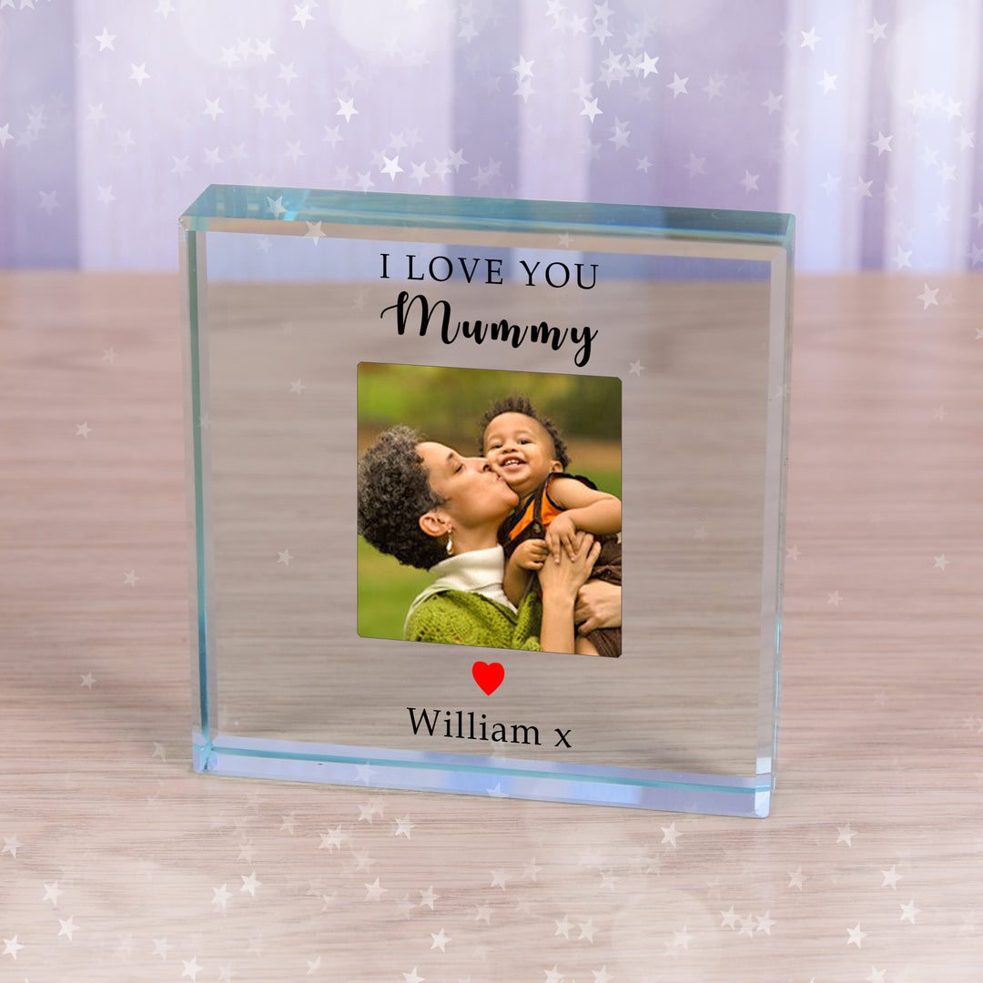 Personalised I/We Love You Photo Glass Token