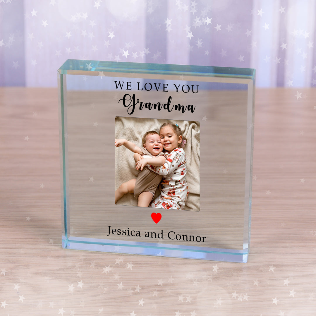 Personalised I/We Love You Photo Glass Token