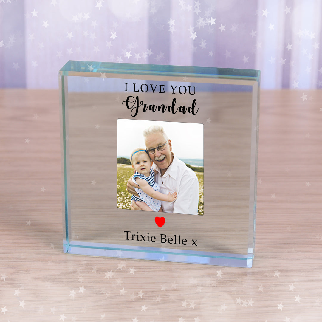 Personalised I/We Love You Photo Glass Token