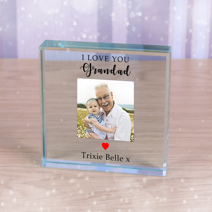 Personalised I/We Love You Photo Glass Token