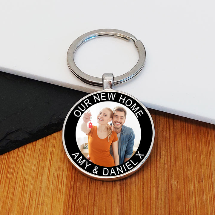 Personalised Photo Keyring with Message
