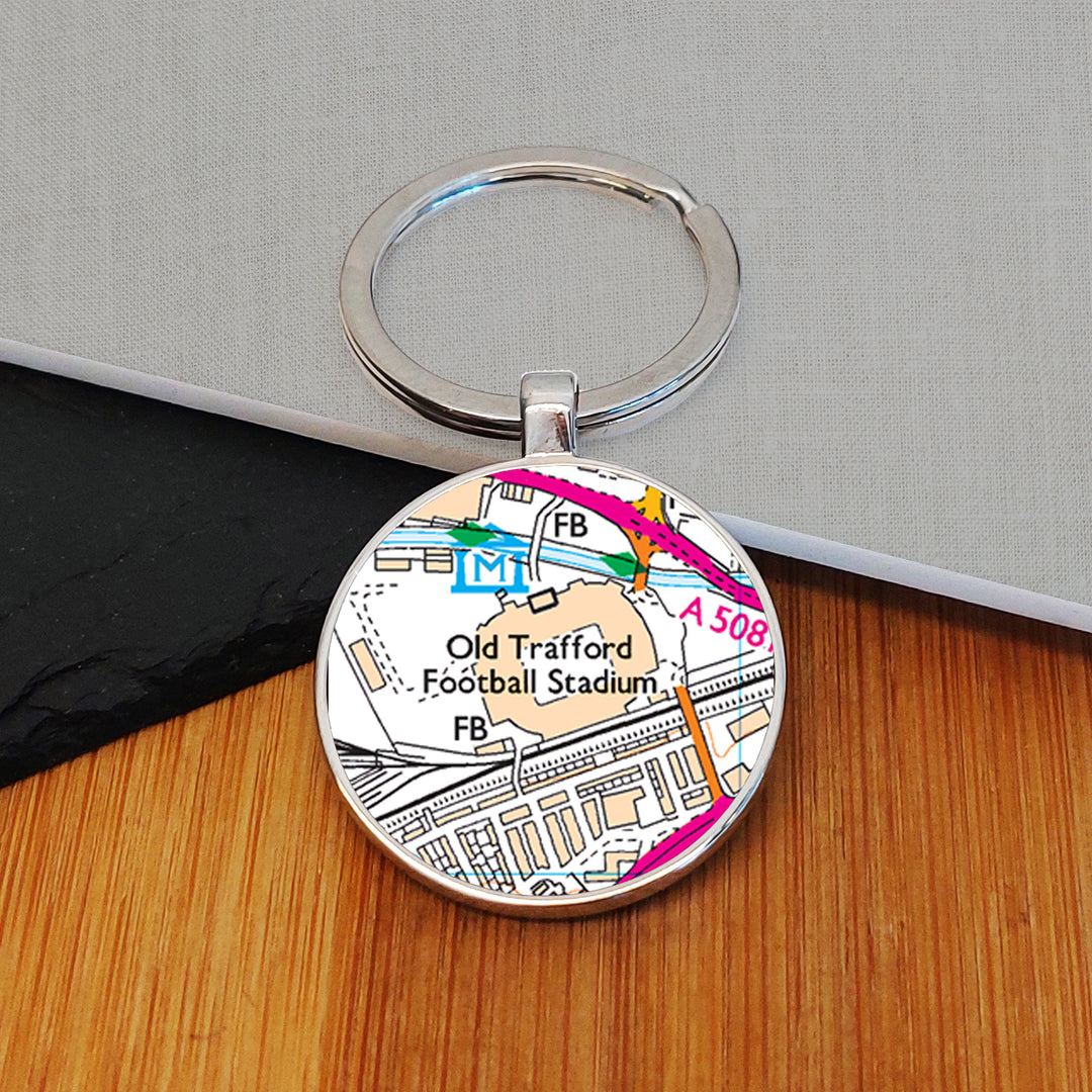 Personalised Favourite Place Football Ground Keyring