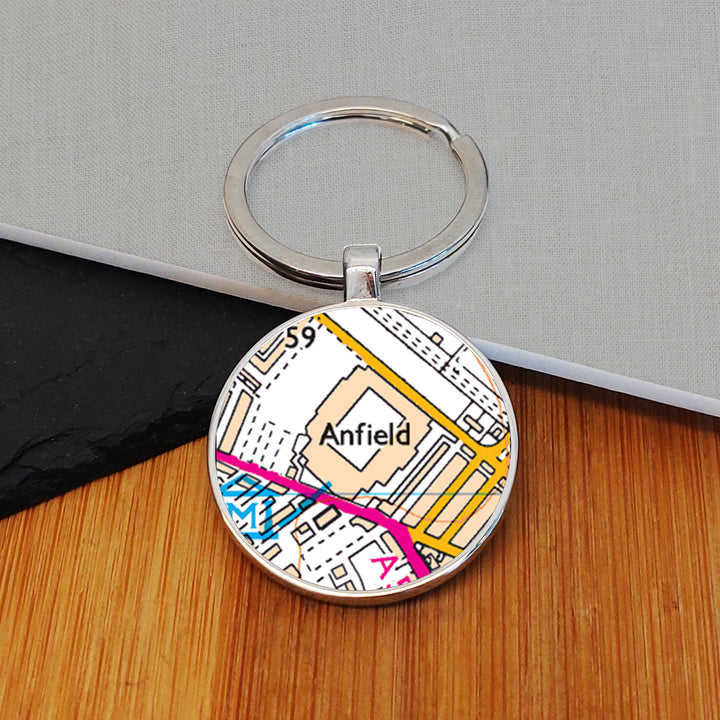 Personalised Favourite Place Football Ground Keyring
