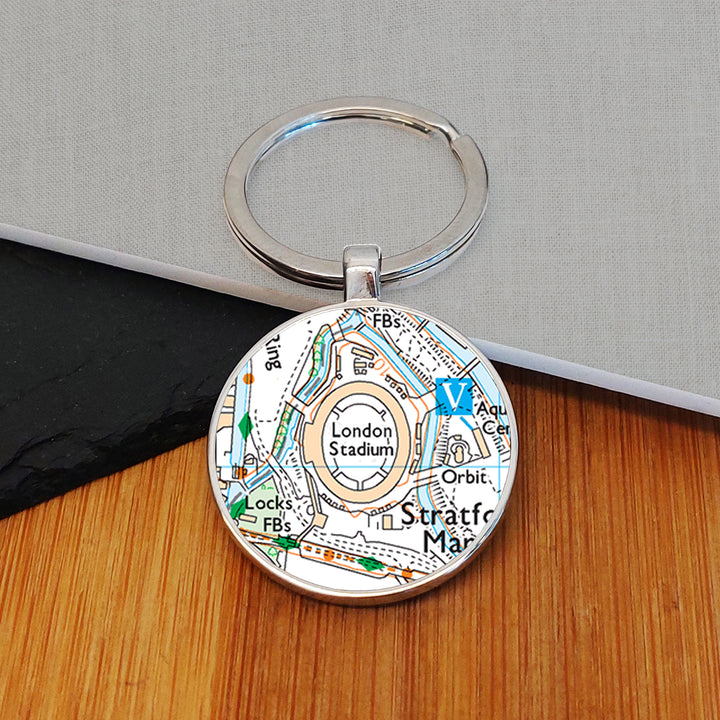 Personalised Favourite Place Football Ground Keyring