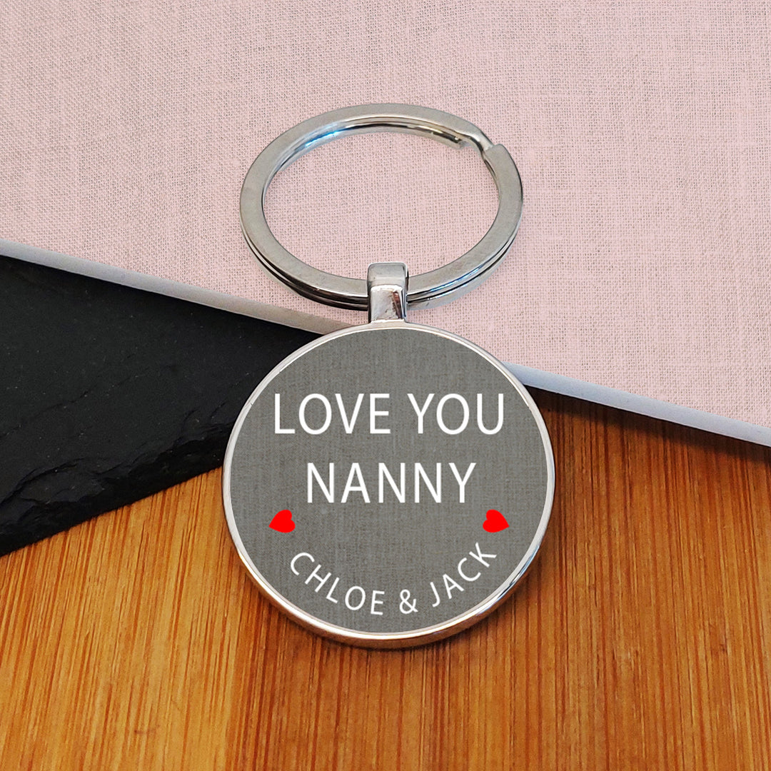 Personalised Love You Keyring