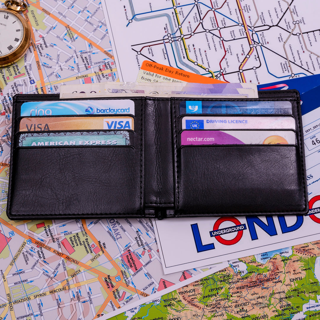 Personalised Faux Leather Wallet with Initials
