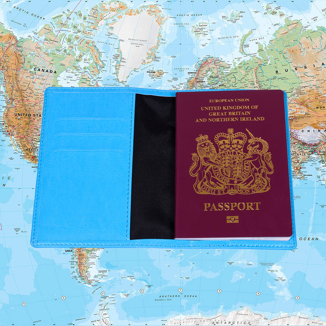 Personalised Mr &amp; Mrs Passport Holders Pair in Faux Leather