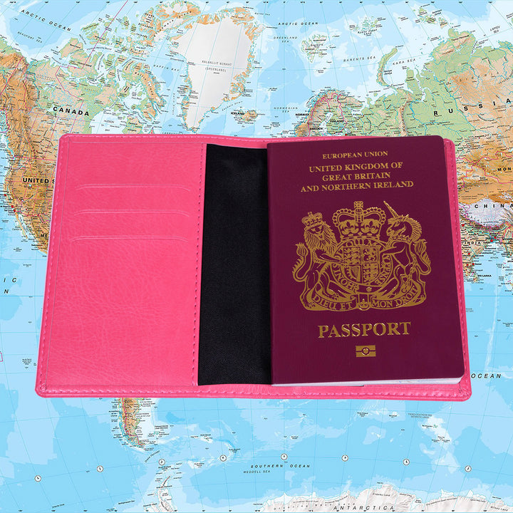 Personalised Mr &amp; Mrs Passport Holders Pair in Faux Leather