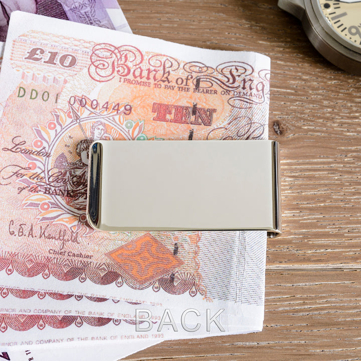Personalised Script Initial Money Clip