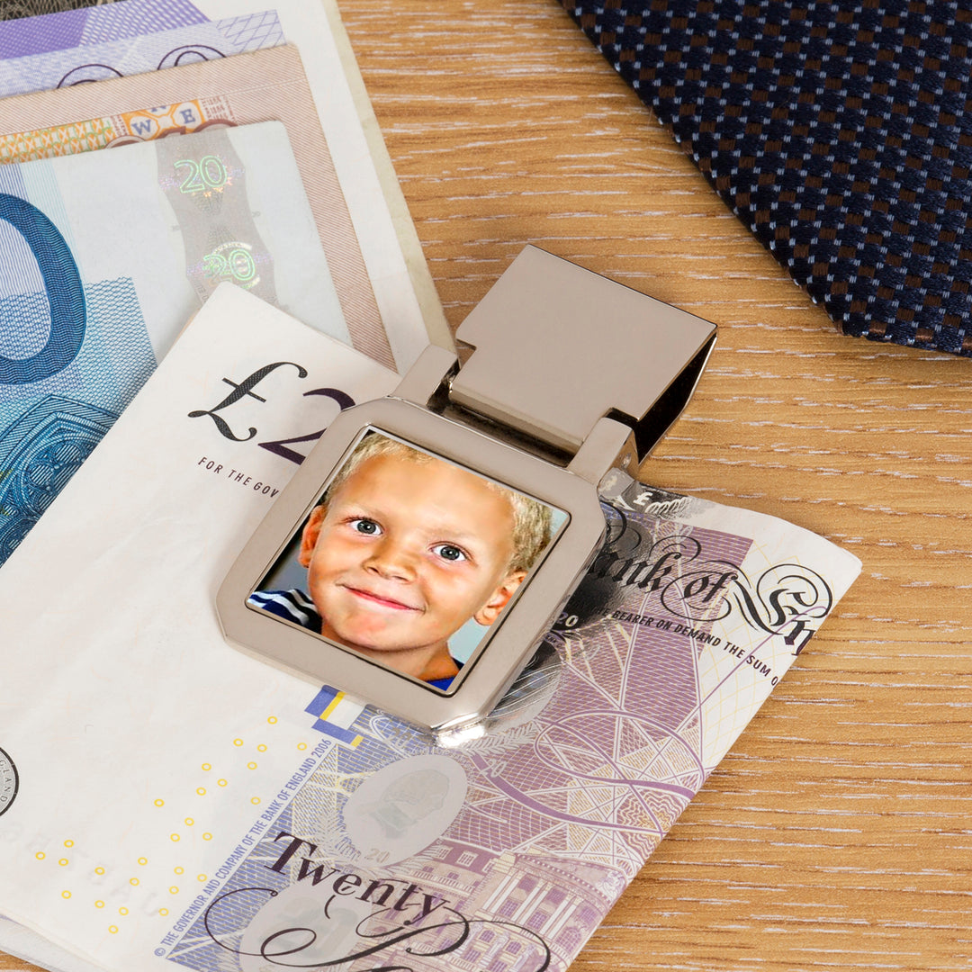 Personalised Photo Upload Money Clip