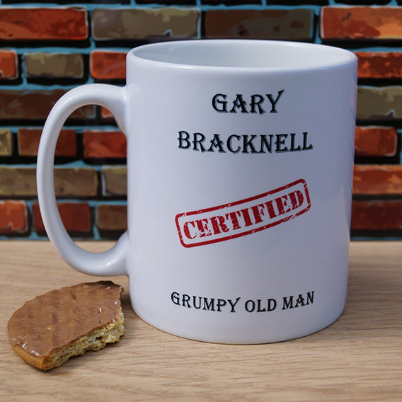 Personalised Grumpy Old Man Mug with Name