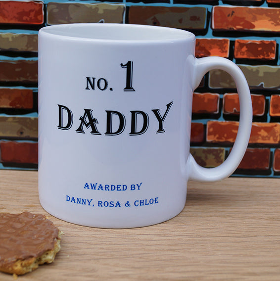 Personalised No.1 Daddy Mug with Name(s)