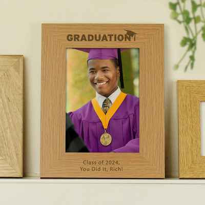 Personalised Graduation 5x7 Wooden Photo Frame