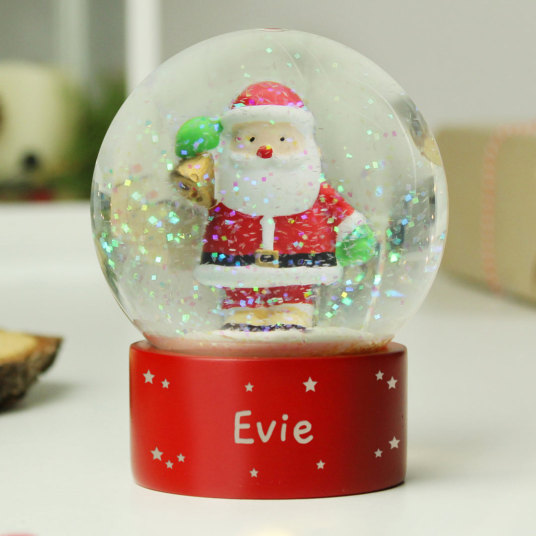 Personalised Santa Snow Globe