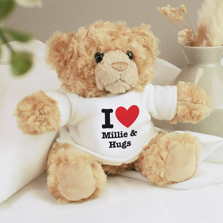 Personalised I HEART Teddy Bear – alternative view