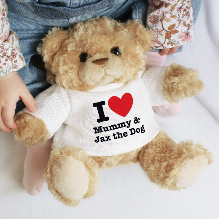 Personalised I HEART Teddy Bear – alternative view