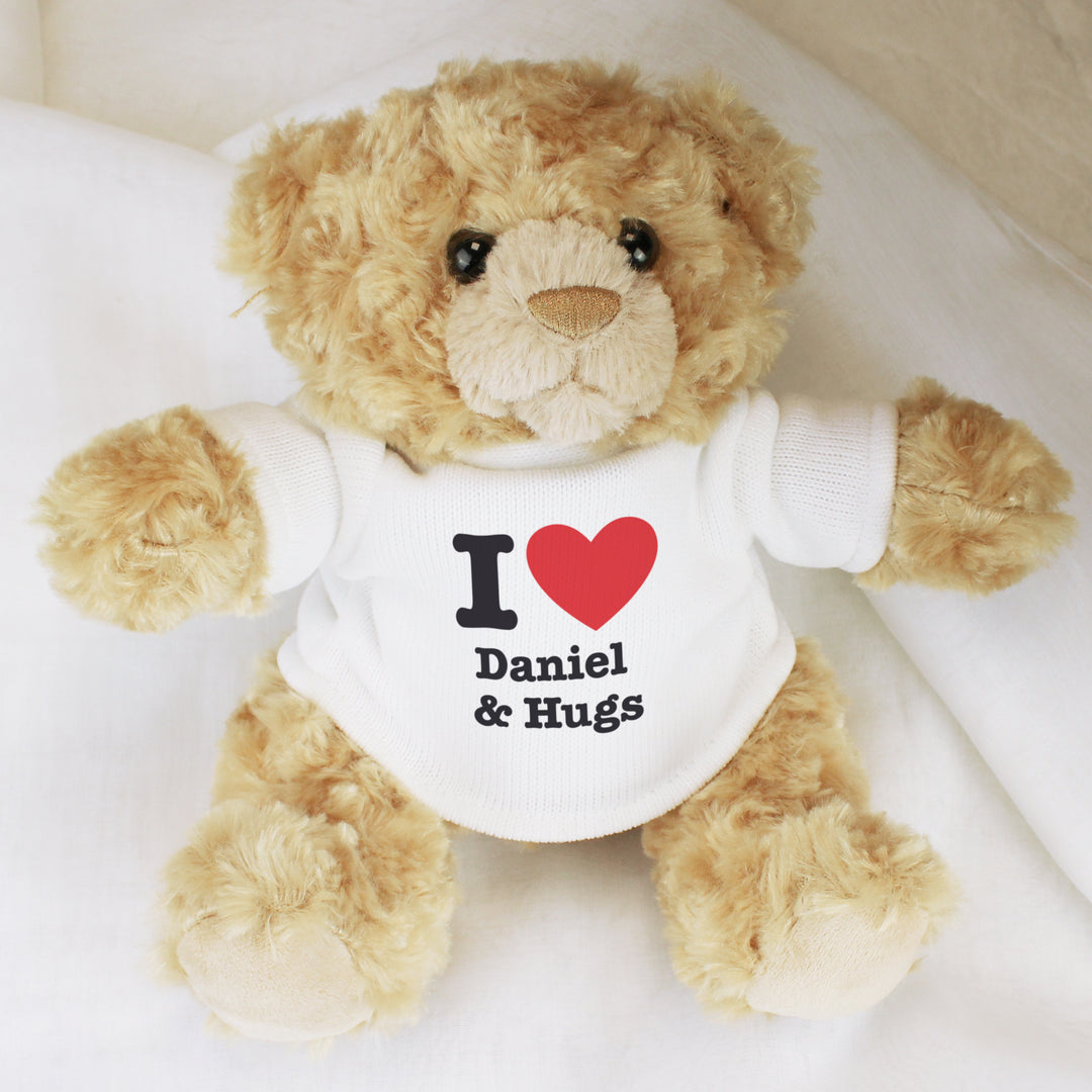 Personalised I HEART Teddy Bear – alternative view