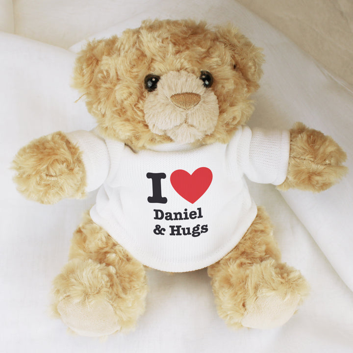 Personalised I HEART Teddy Bear – alternative view