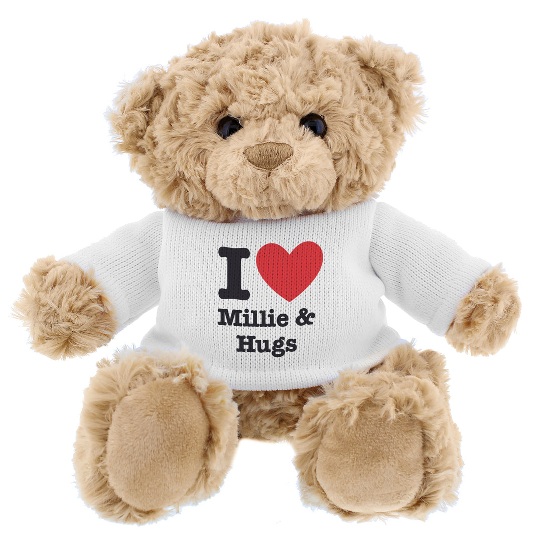 Personalised I HEART Teddy Bear – alternative view