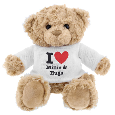 Personalised I HEART Teddy Bear
