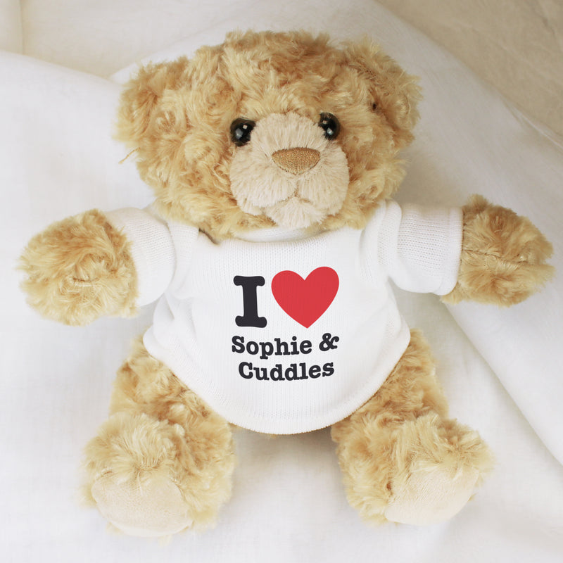 Personalised I HEART Teddy Bear