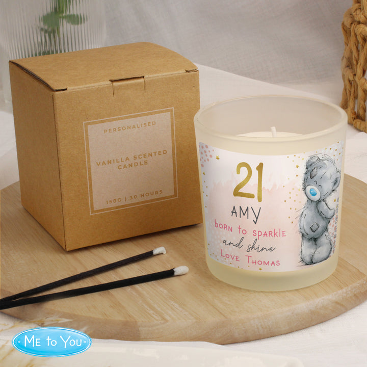Personalised Vanilla Me To You Birthday Jar Candle