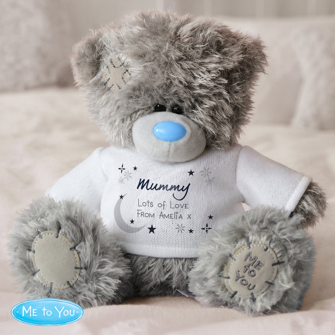 Personalised Moon &amp; Stars Me To You Bear