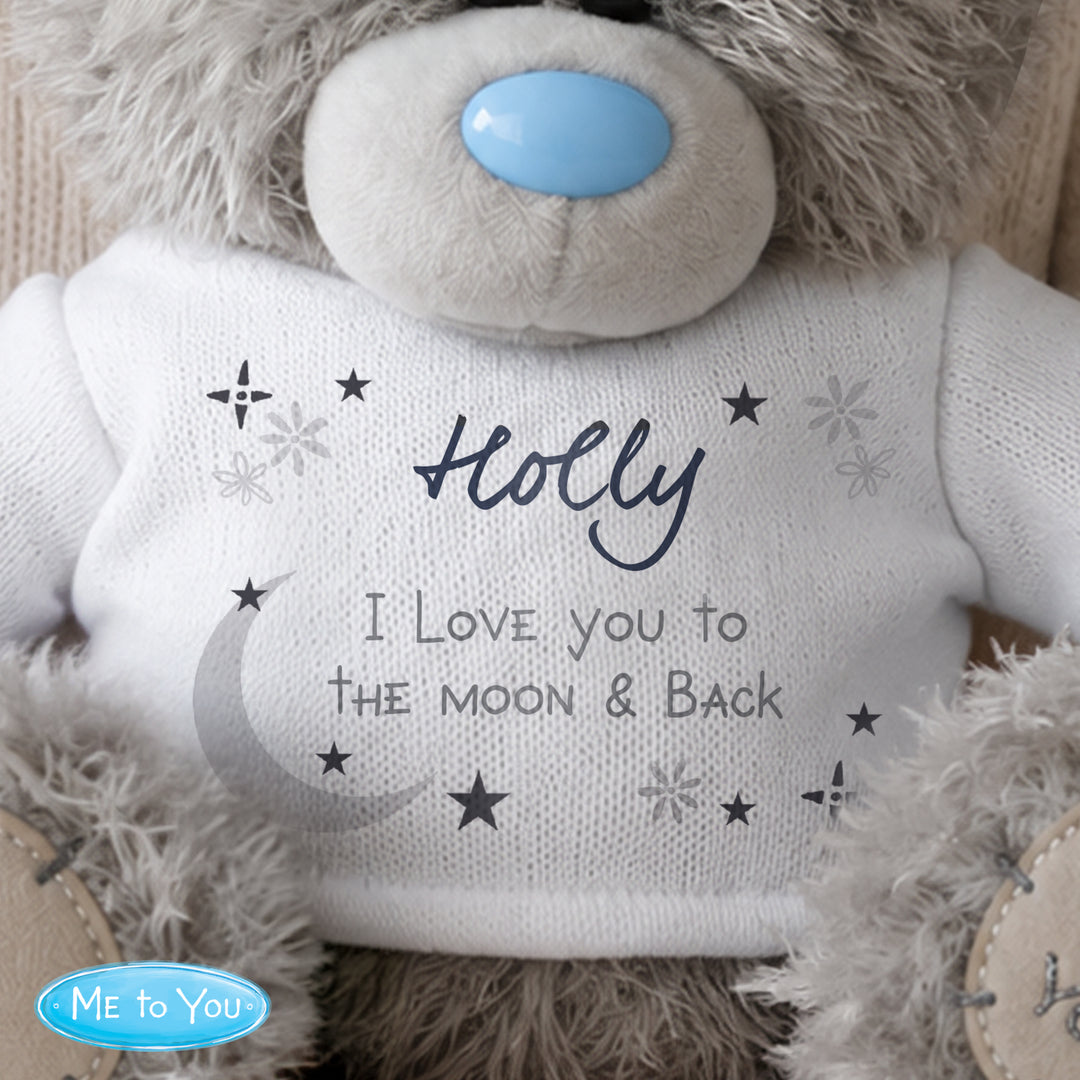 Personalised Moon &amp; Stars Me To You Bear
