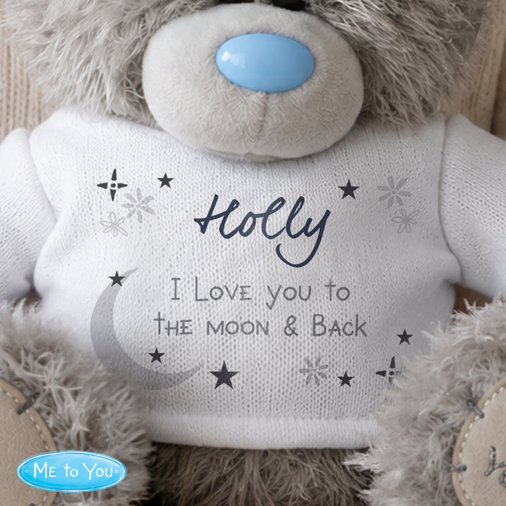 Personalised Moon &amp; Stars Me To You Bear