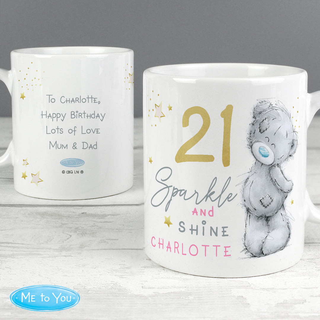 Personalised Me To You Sparkle &amp; Shine Birthday Mug