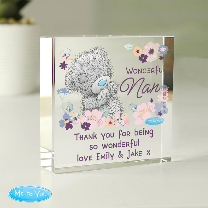 Personalised Me to You Wonderful Nan Crystal Token
