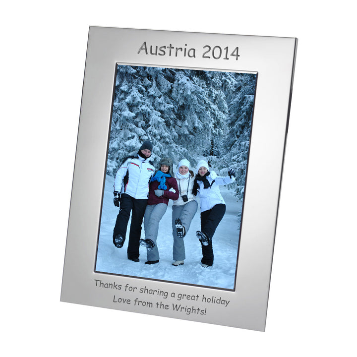 Personalised Silver Plated 7x5 Photo Frame
