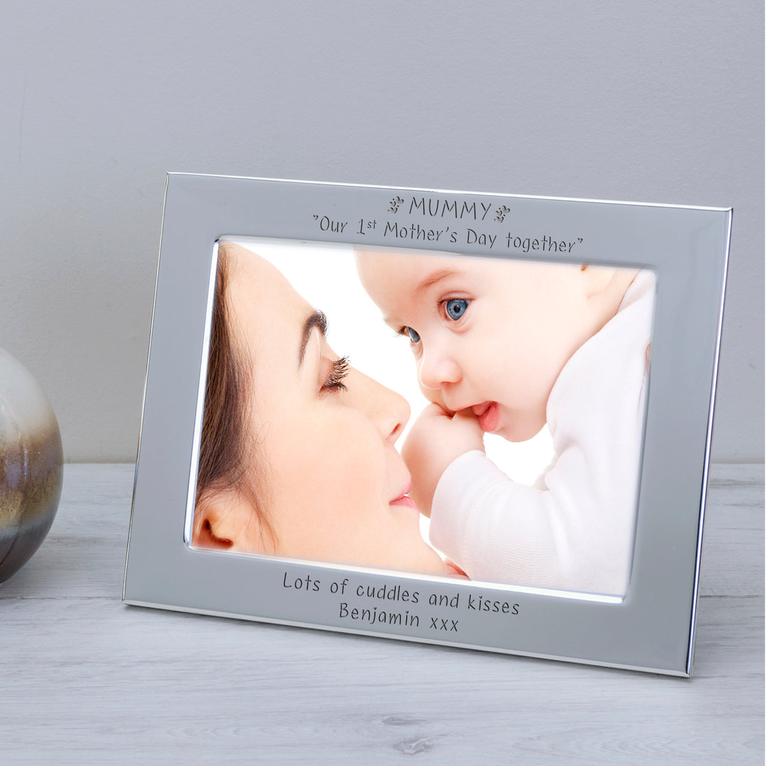 Personalised Mummy 1st Mother’s Day Silver Plated Photo Frame