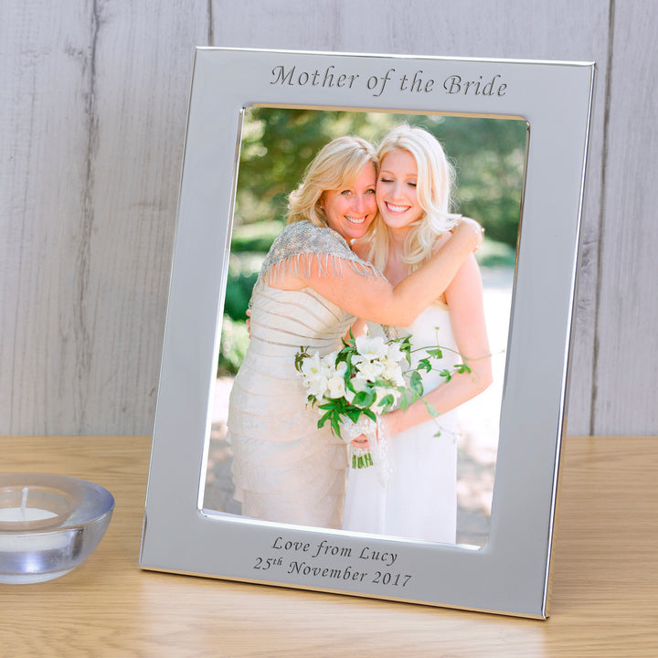 Personalised Mother of the Bride Silver Plated Photo Frame 7x5