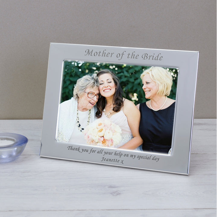 Personalised Mother of the Bride Silver Plated Photo Frame 7x5